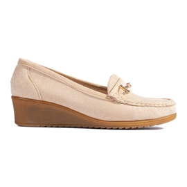 Kile loafers i ruskind til kvinder Shelovet beige