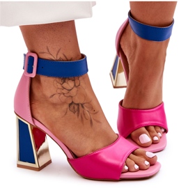 Elegante højhælede sandaler Pink og blå Sorel lyserød