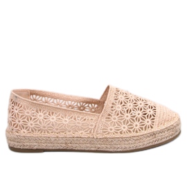 Terian Beige gennembrudte espadriller