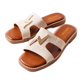 Beige flade rutsjebaner fra Leyra