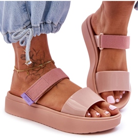 ZAXY Vegan Velcro Hjemmesko HH285284 Nøgen lyserød