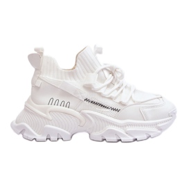PS1 Slip-on sok sneakers til kvinder, hvid Keaton