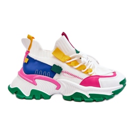 PS1 Slip-on strømpe sneakers til kvinder Hvid-grøn Keaton