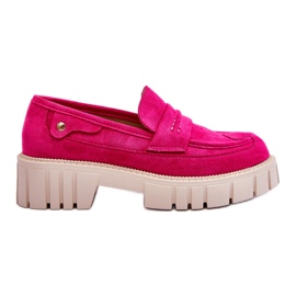 Slip-on sko i ruskind til kvinder Fuchsia Fiorell lyserød