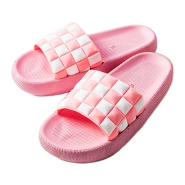 Pink gummiplatformsrutsjebaner fra Elin lyserød