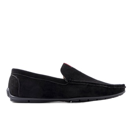 Sorte loafers til mænd med Vinceza læder indersål