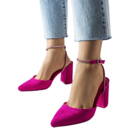 Pink hæl pumps fra Stella lyserød