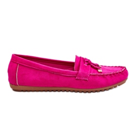 PS1 Klassiske fuchsia ruskind loafers Good Time lyserød