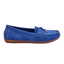 PS1 Klassiske blå ruskind loafers Good Time