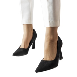 Inna Sort hæl pumps fra Linda
