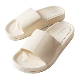 Beige gummiglas fra Sabourin