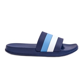 Stribede hjemmesko til kvinder Navy Blue Vision blå