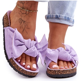 Corduroy Cork Hjemmesko Lilla Summertime violet