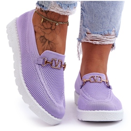 PM1 Alena Slip-On udsmykkede sneakers til kvinder lilla violet