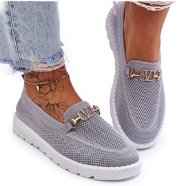 PM1 Slip-on udsmykkede sneakers til kvinder Grå Alena