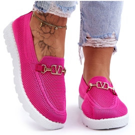 PM1 Alena Fuchsia Slip-On Sneakers til kvinder lyserød