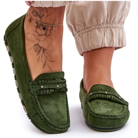PG1 Dame ruskind Loafers Grøn Clorie