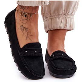 PG1 Dame ruskind Loafers Sort Clorie