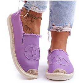 Klassiske espadriller til kvinder Violet Flaure lilla
