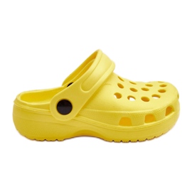 WJ1 Børneskum Crocs Slides Gul Percy