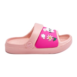 WJ1 Lette børnesandaler med dyremotiv Pink Rico lyserød