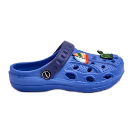Børneskum letvægts Crocs Slides Blå slik