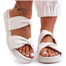 Flade sandaler til kvinder Big Star LL274A121 Hvid