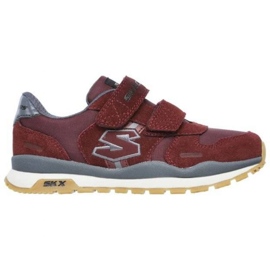 Sko Skechers Throwbax Jr 97360L/BURG rød