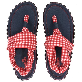Gumbies Slingback Flip Flops W G-SB-WN-PICNIC rød