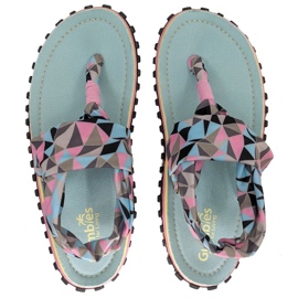 Gumbies Slingback Flip Flops W G-SB-WN-GEOM flerfarvet