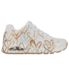 Sko Skechers Uno Metallic Love W 155523/WTGD hvid