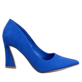 Valli Royal Blue pumps med hæle blå