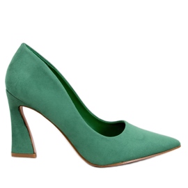 Valli Green pumps med hæle grøn