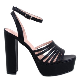 Sandaler på Taboo Black platformen sort