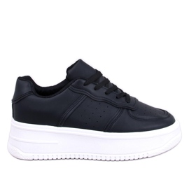 Secada Black højsålede sneakers sort