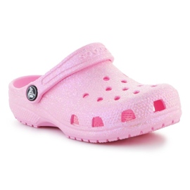 Crocs Classic Glitter Clog K Jr 206993-6S0 lyserød