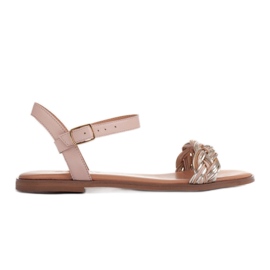 Marco Shoes Flade sandaler beige