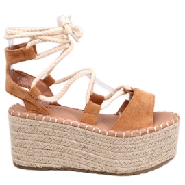 Marge Camel kile espadriller gul
