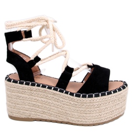Marge Black kile espadriller sort