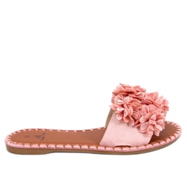 Prima Pink blomst hjemmesko lyserød