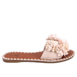 Prima Beige Flower Hjemmesko
