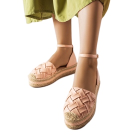 Gour pink platform espadriller lyserød