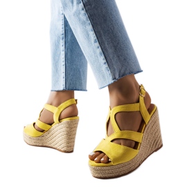 Gule kile-espadriller fra Bois
