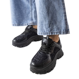 Sorte chunky sneakers fra Brunswick