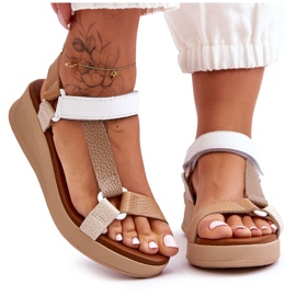 Maciejka Lædersandaler L5186-04 Beige