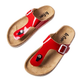Røde flip flops Lee Cooper LCW-22-35-1171L