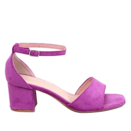 Medley Rose sandaler med lav hæl lyserød