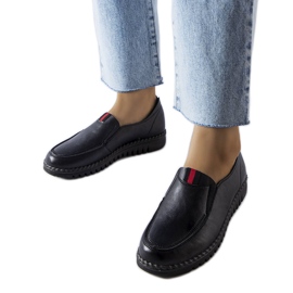 Sorte slip-on sko fra Sorum