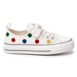 Børnesneakers med velcro Big Star JJ374053 Hvid