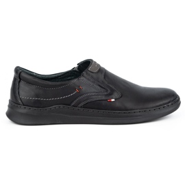 Olivier Herre afslappet slip-on sko 284GT, sort